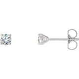 Sterling Silver 1/8 CTW Natural Diamond Cocktail-Style Earrings