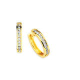 Earrings - Hoops Channel Set
