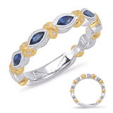 14 Kt Yellow & White Gold Sapphire Color Rings - Precious