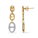 14 Kt Yellow Gold Fashion Earrings