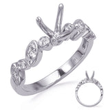 14 Kt White Gold Diamond Engagement Rings