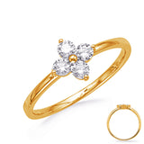 14 Kt Yellow Gold Diamond Fashion Diamond Rings
