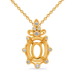 14 Kt Yellow Gold Vintage Pendants
